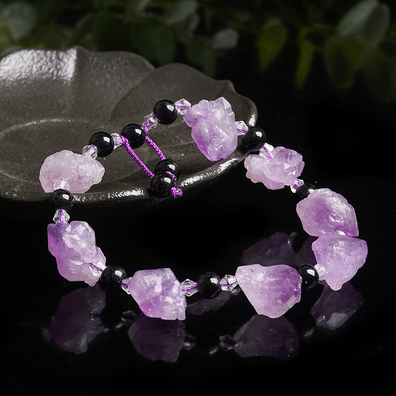 Natural Amethyst Healing Gemstone Bracelet