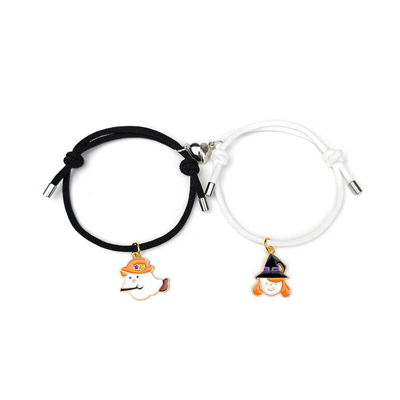 Halloween New Love Magnets Attract Couple Bracelets A Pair of Bracelets