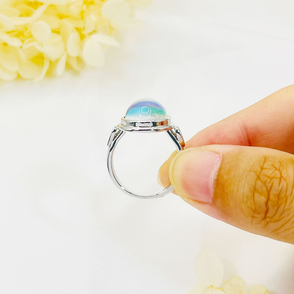 Bohemia Big Oval Moonstone Ring