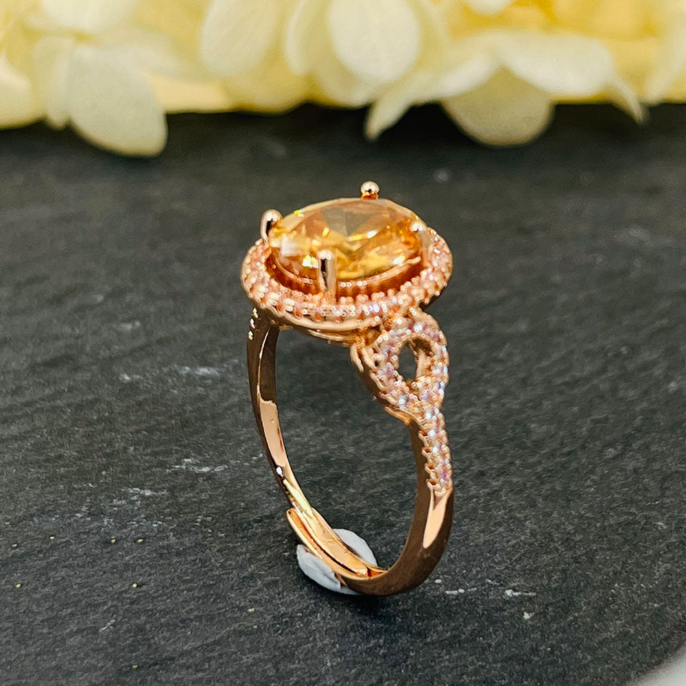 Faxul Morganite and Zircon Ring