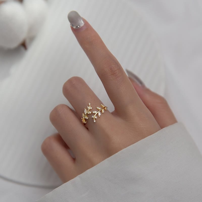 Fashion Women's Creative Leaf Ring