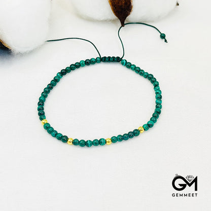 3MM Malachite Woven Bracelet