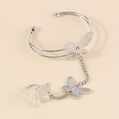 Halloween 3 Butterflies Gothic Bangle & Ring