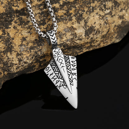 Spearhead Gunny Viking Arrow Necklace