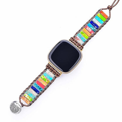 Colorful Natural Stone Chakra Energy Apple Watch Strap