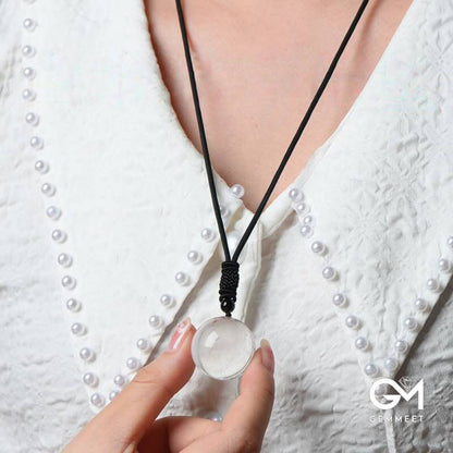 Various Crystal Ball Healing Necklace