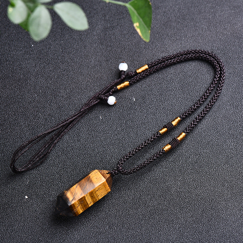 Natural Tiger Eye Protection Gemstone Necklace