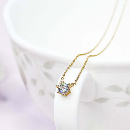 Dainty Shiny Zircon Elegant Necklace