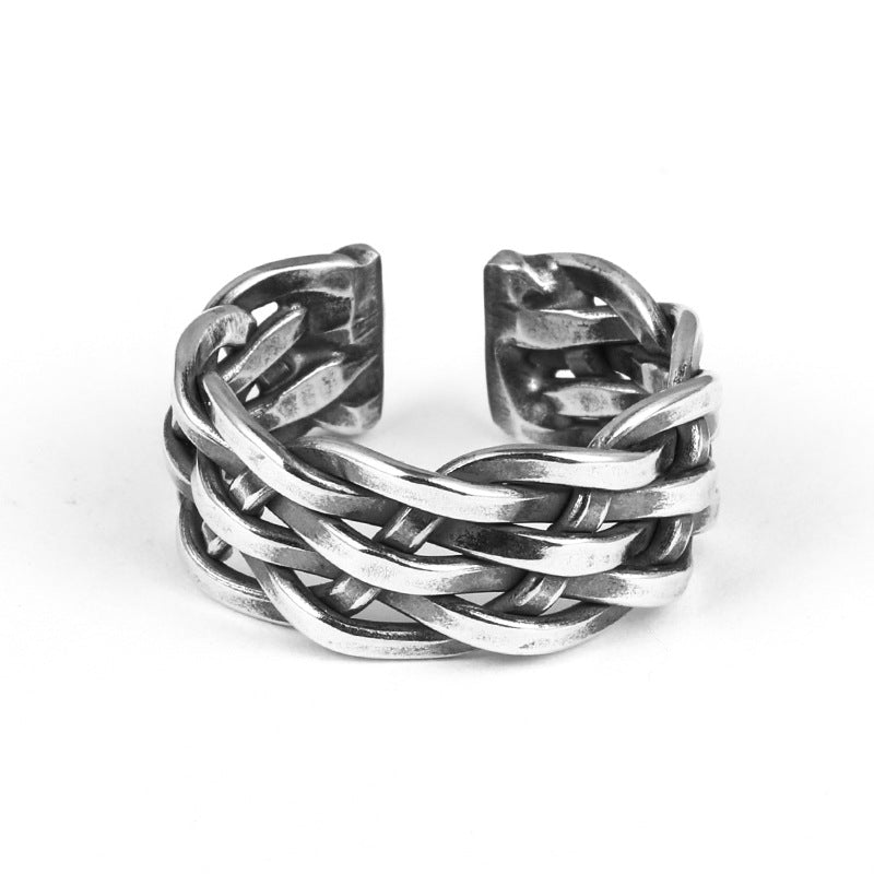 Vintage Men's Twist Woven Ring