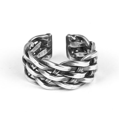 Vintage Men's Twist Woven Ring