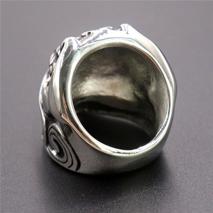 Stainless Steel Kirin Skull Ring