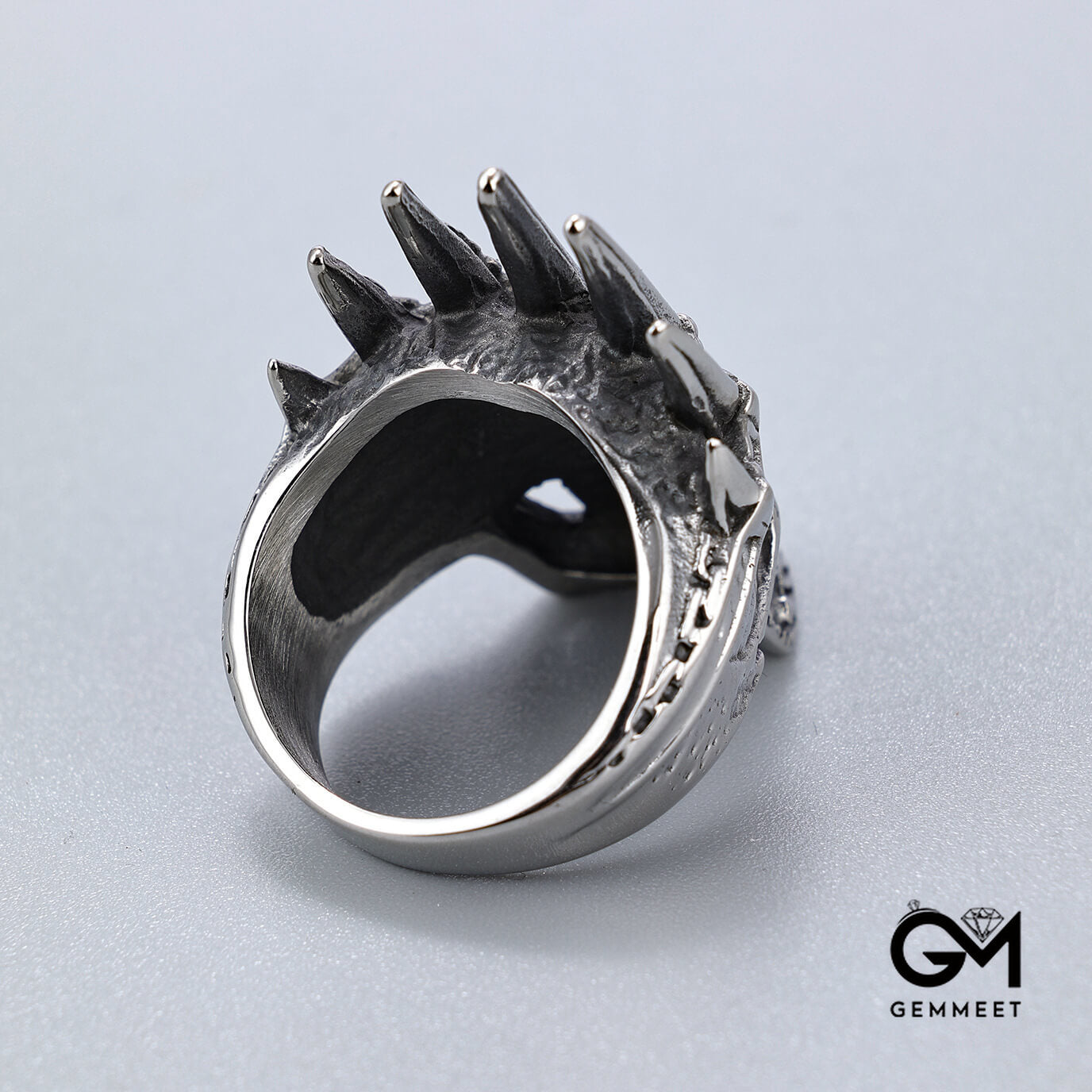 Crown Skull Titanium Steel Men's Ring