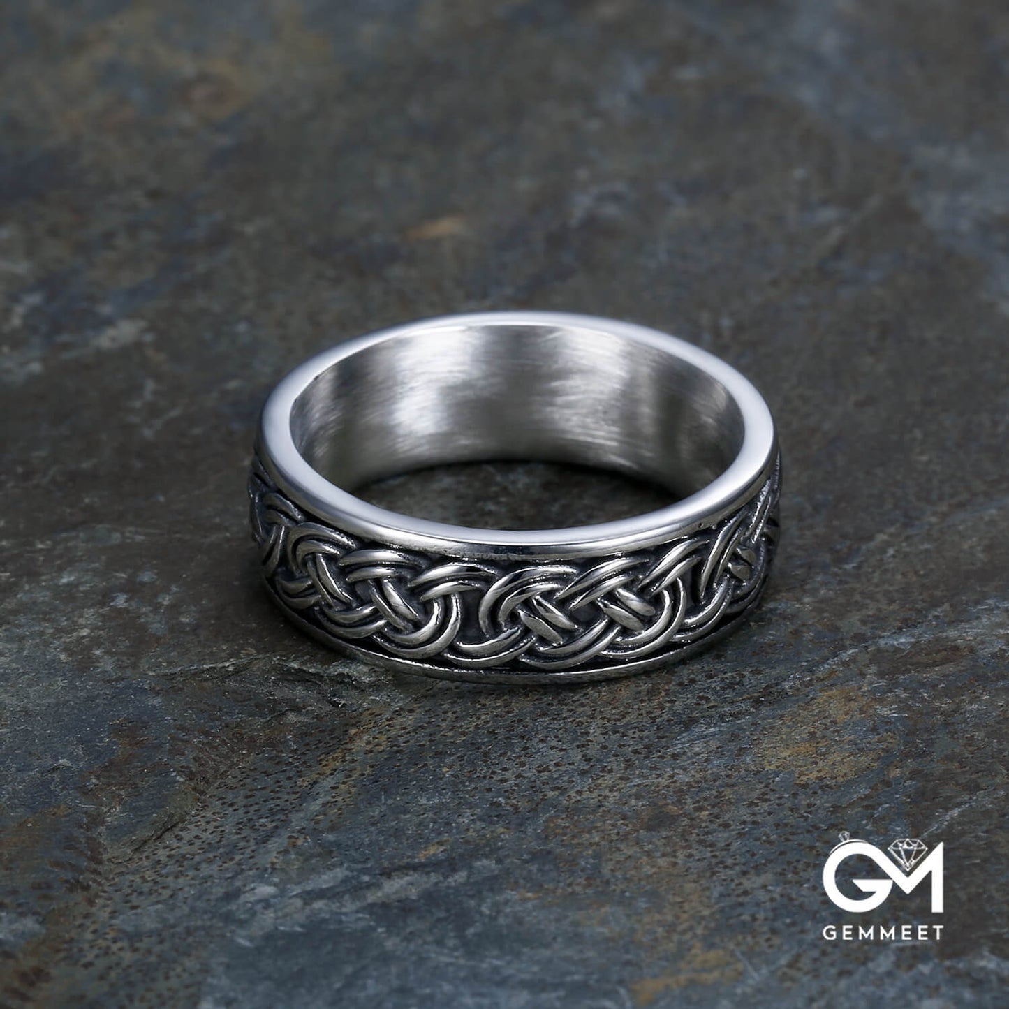 Simple Woven Titanium Steel Ring