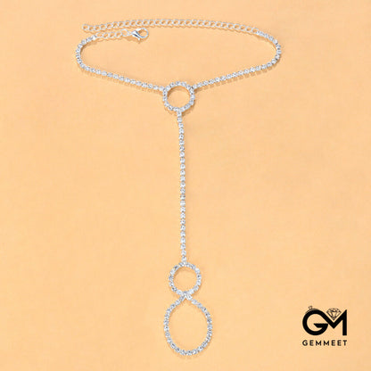 Simple Bohemian Zircon Anklet