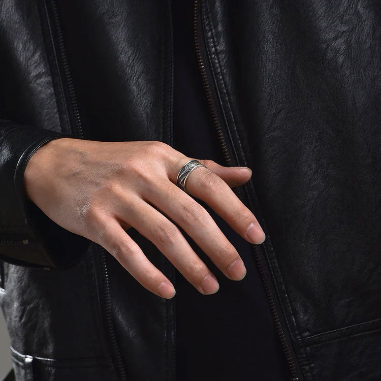 Feather Vintage Sterling Silver Rings