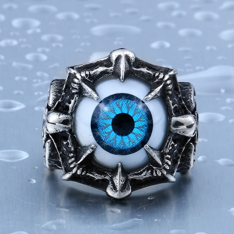 Devil Eye of Death Personality Titanium Steel Ring