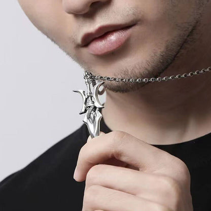 Fang Tian's Painting Halberd, Cold Trend, Cool Niche Design Hip-hop Pendant