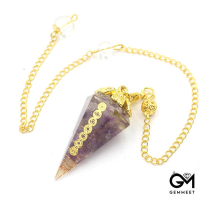 Conical Resin Crystal Spirit Pendant