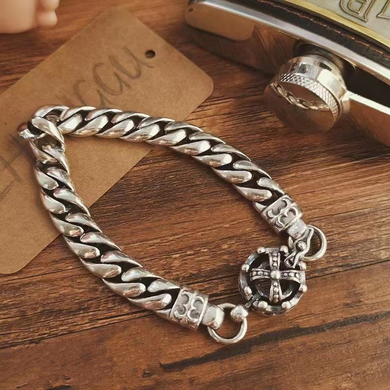 Vintage Hand-Woven Solid Crown Bracelet