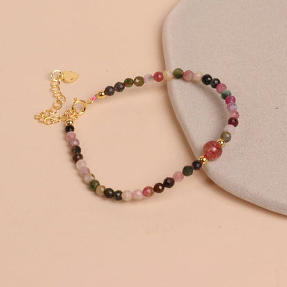 Candy Tourmaline Crystal Fresh Sweet Bracelet