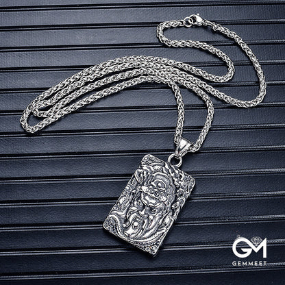 Titanium Steel Vintage Pendant Necklace