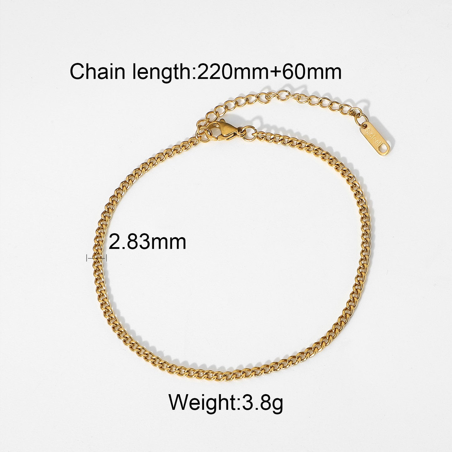 Minimalism Cuban Chain Anklet