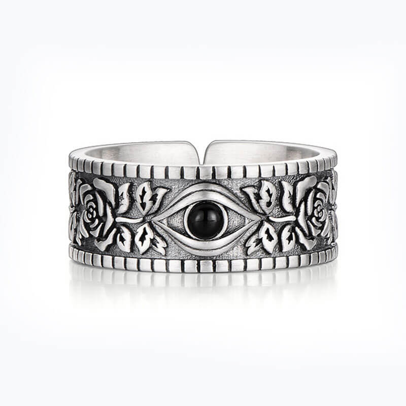 Retro Personality God's Eye for Boys Niche High Street Ring