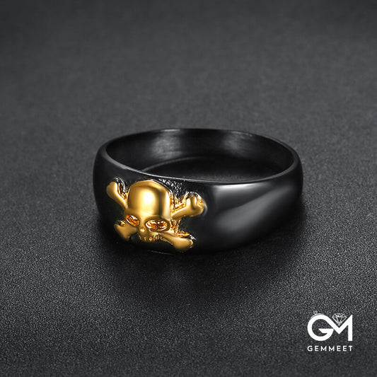 Titanium Steel Small Skull Ring