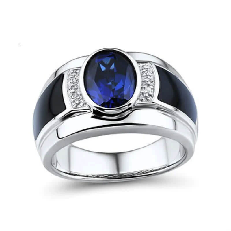 Men's Sapphire Stylish Minimalist Ring