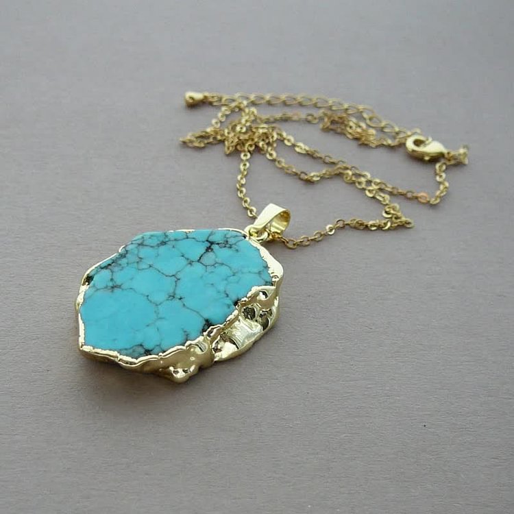 Delicate Irregular Turquoise Necklace