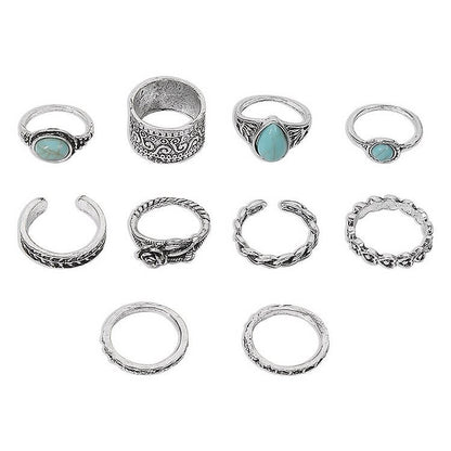 Turquoise Ring Set