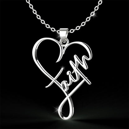 Faith Heart Necklace