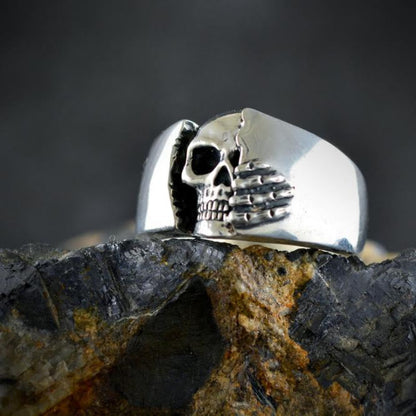 Men's Punk Retro Skull Ring