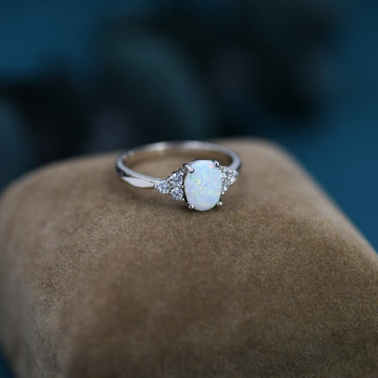 Oval Opal Ring