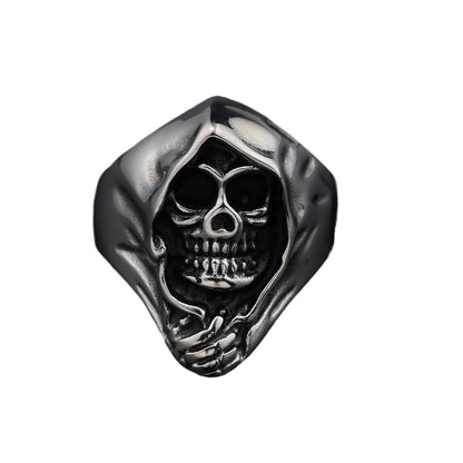 Skull Reaper Stainless Steel Punk Ring