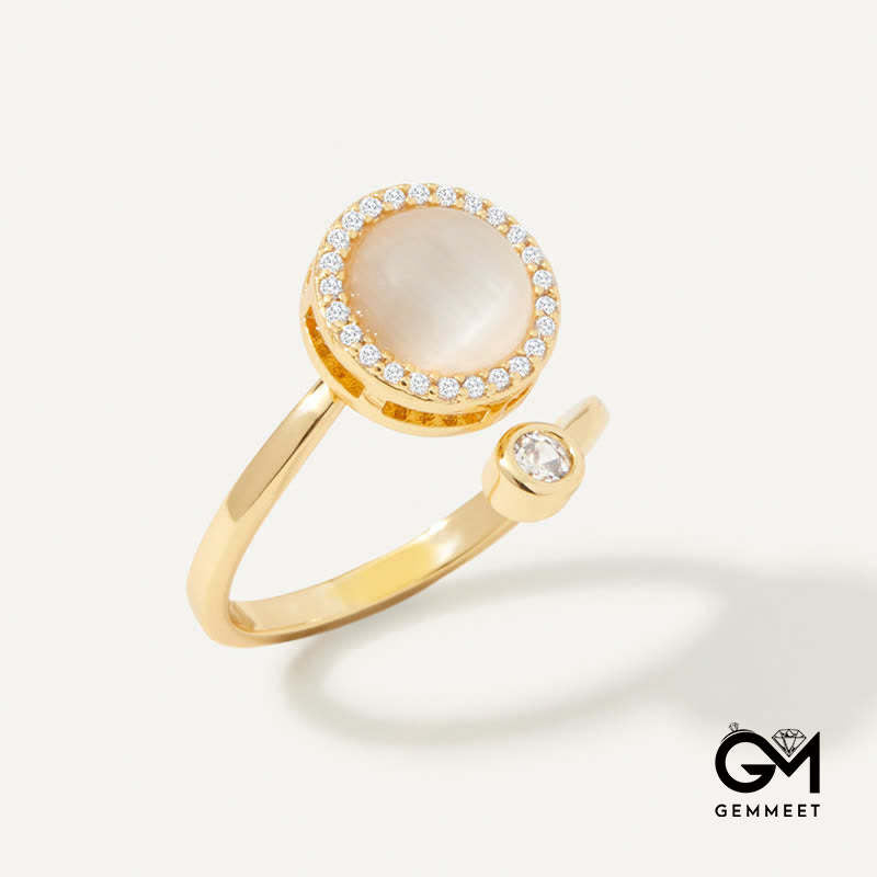 Moonstone Meditation Ring