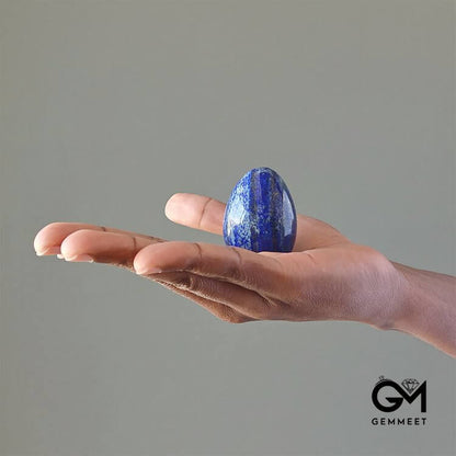 Easter Lapis Lazuli Meditation Vision Crystal Egg