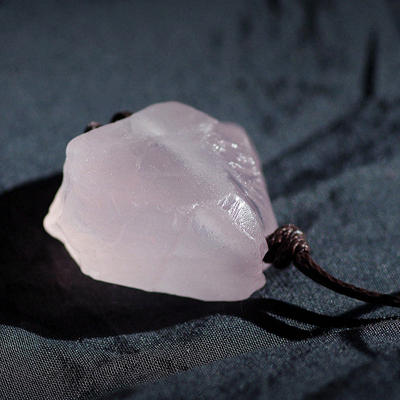 Natural Rose Quartz Gemstone Necklace