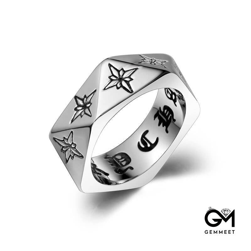 Fashion Rock Titanium Steel Ring