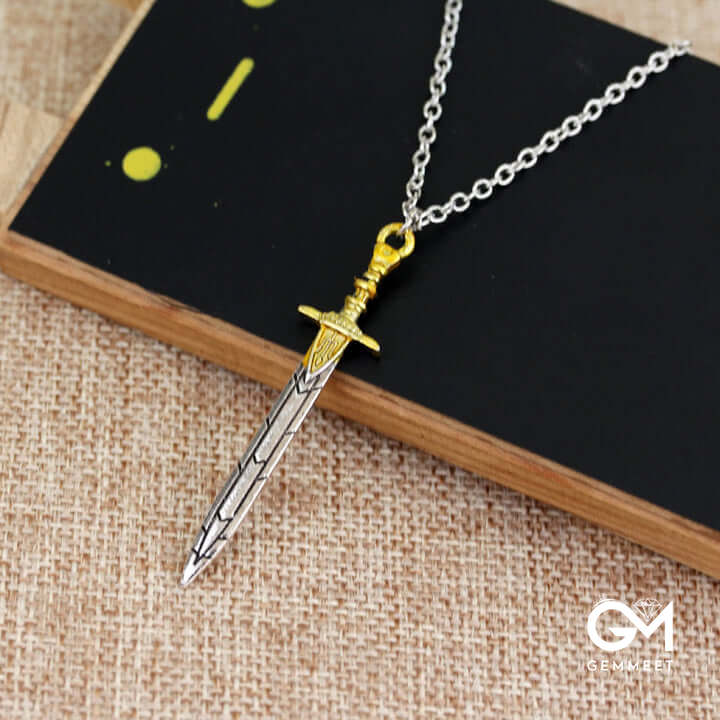 Movie Retro Sword Creative Necklace