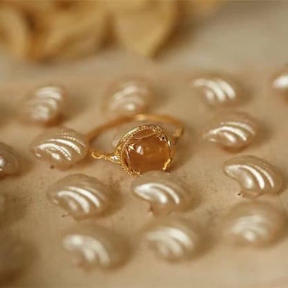 "Golden Luster" Dainty Citrine Ring Price