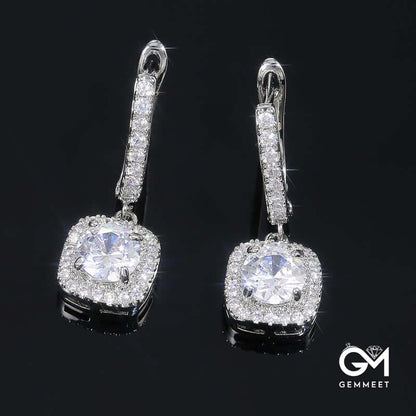 Stylish Iridescent Dangle Zircon Earrings