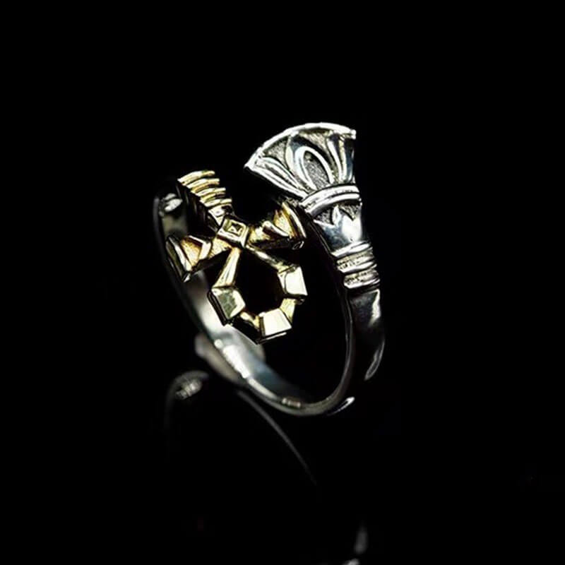 Handmade Egyptian Traditional Anka Cross Ring