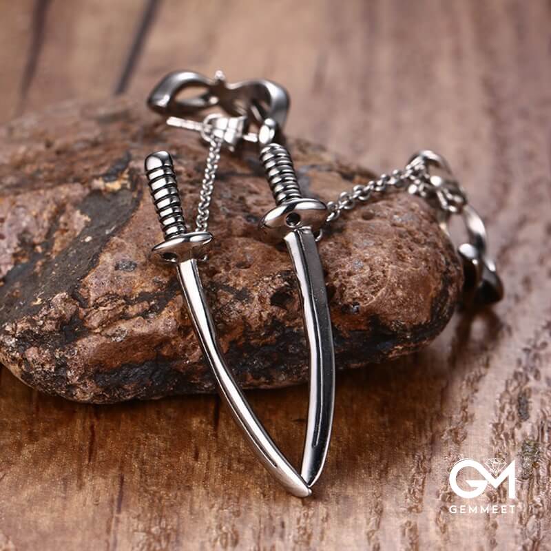 Stylish Punk Sword Earrings