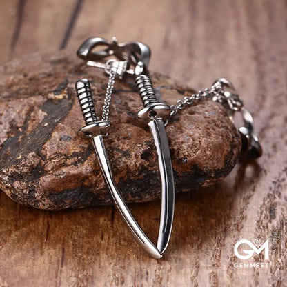 Stylish Punk Sword Earrings