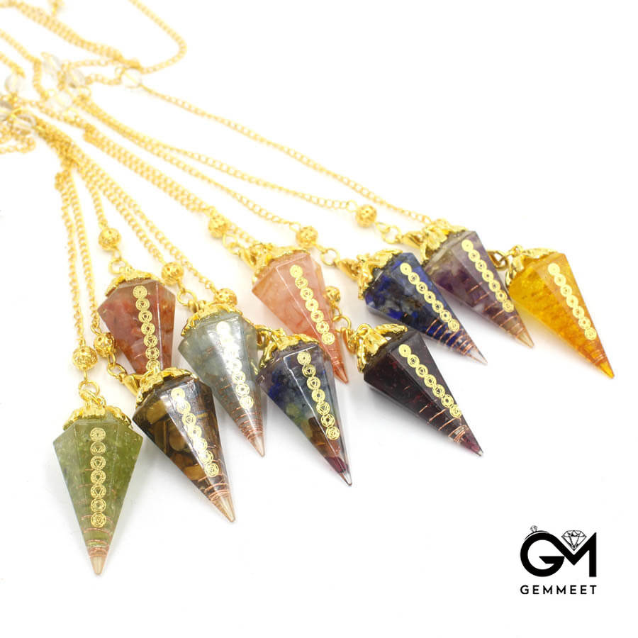 Conical Resin Crystal Spirit Heal Pendant