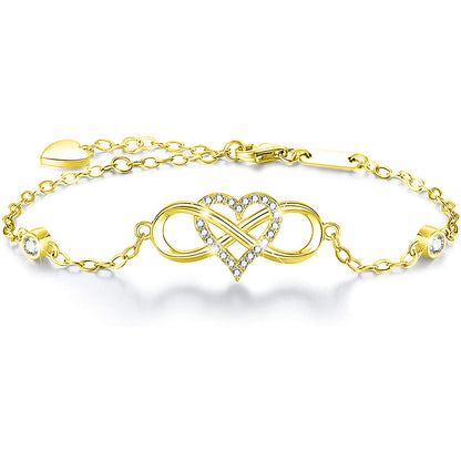 Fashion 8-Shaped Heart Bracelet