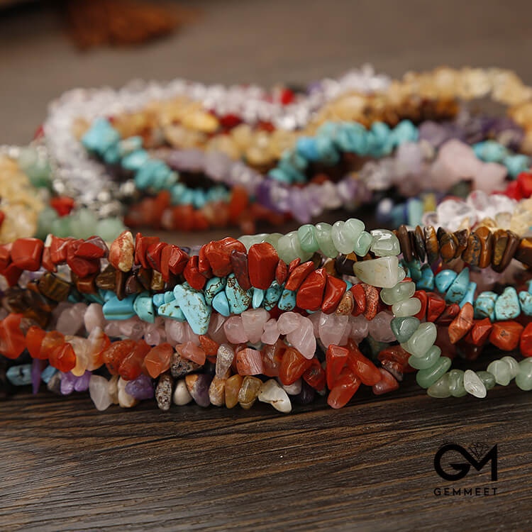 Bohemian Multicolored Stone Beaded Necklace