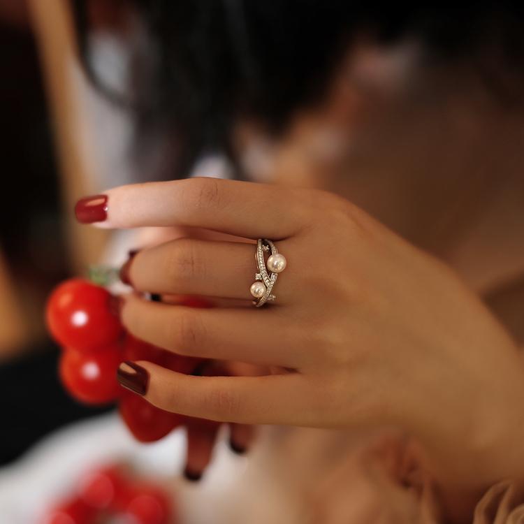 Gemini Pearl Vintage Ring