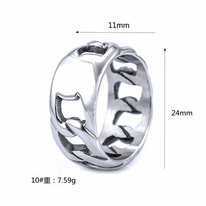 Stainless Steel Ring for Men and Women Locomotives